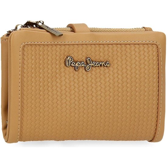 PEPE JEANS CARTERA CON MONEDERO PIEL SINTÉTICA LENA MARRÓN image 0