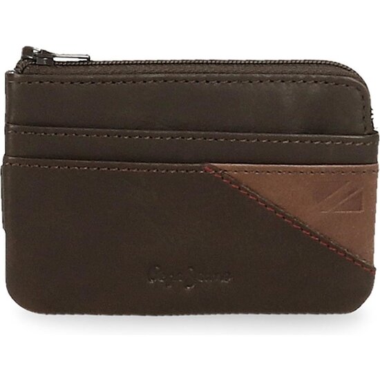 PEPE JEANS CARTERA CON MONEDERO PIEL STRIKING MARRÓN image 0
