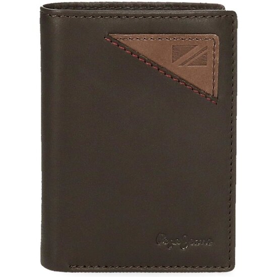 PEPE JEANS CARTERA CON MONEDERO PIEL STRIKING MARRÓN image 0