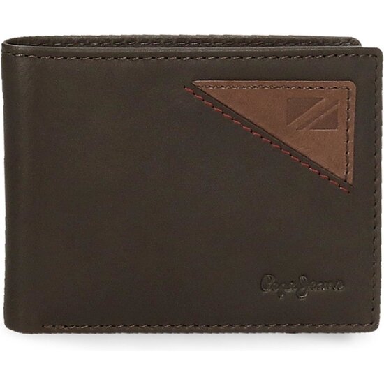 PEPE JEANS CARTERA CON MONEDERO PIEL STRIKING MARRÓN image 0