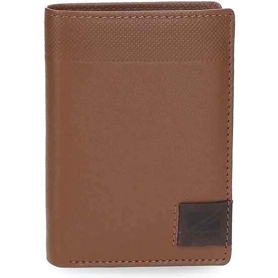 PEPE JEANS CARTERA CON MONEDERO PIEL TOPPER MARRÓN image 0