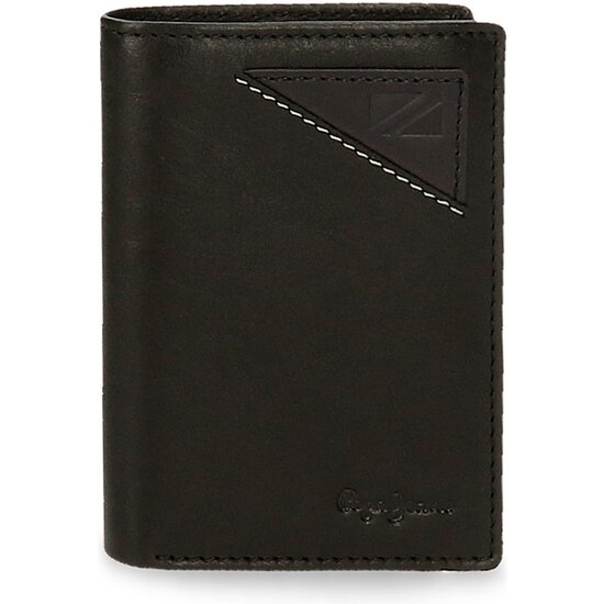PEPE JEANS CARTERA CON MONEDERO PIEL STRIKING NEGRO image 0