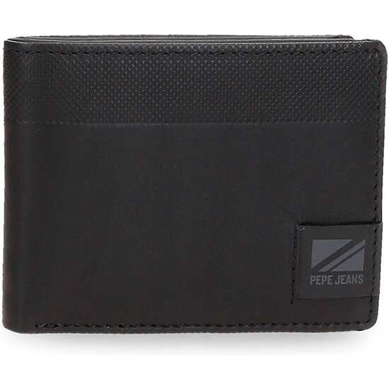 PEPE JEANS CARTERA CON MONEDERO PIEL TOPPER NEGRO image 0