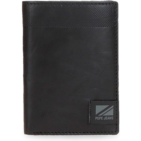 PEPE JEANS CARTERA CON MONEDERO PIEL TOPPER NEGRO image 0