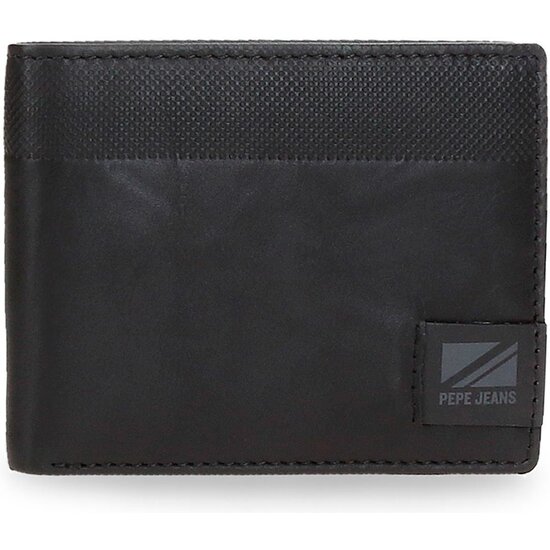 PEPE JEANS CARTERA CON MONEDERO PIEL TOPPER NEGRO image 0