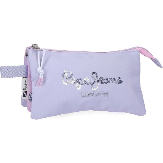 PEPE JEANS ESTUCHE ESCOLAR POLIÉSTER MORADO image 0