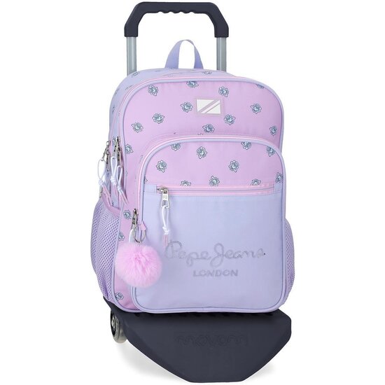 PEPE JEANS MOCHILA CON RUEDAS POLIÉSTER MORADO image 0