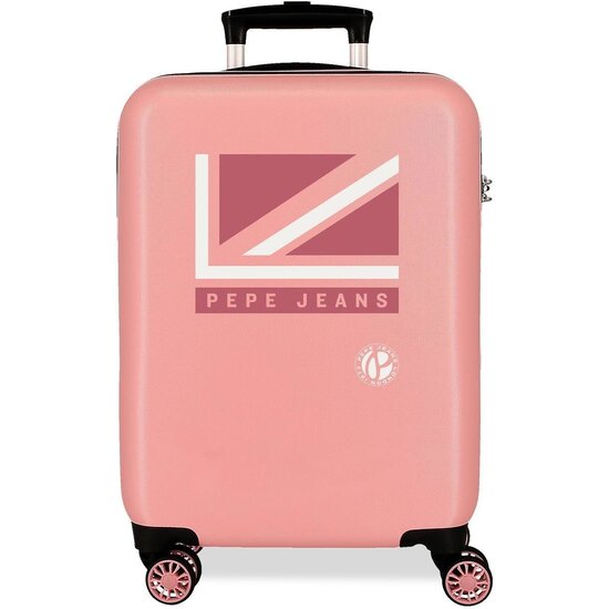 PEPE JEANS MALETA DE CABINA ABS RÍGIDA ROSA image 0