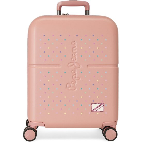 PEPE JEANS MALETA DE CABINA ABS RÍGIDA ROSA image 0