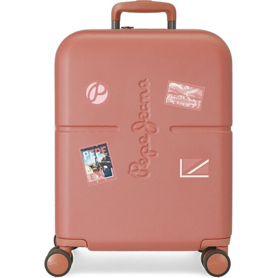 PEPE JEANS MALETA DE CABINA ABS RÍGIDA ROJO image 0