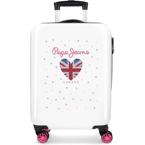 PEPE JEANS MALETA DE CABINA ABS RÍGIDA BLANCO image 0