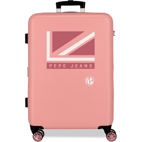 PEPE JEANS MALETA MEDIANA ABS RÍGIDA ROSA image 0