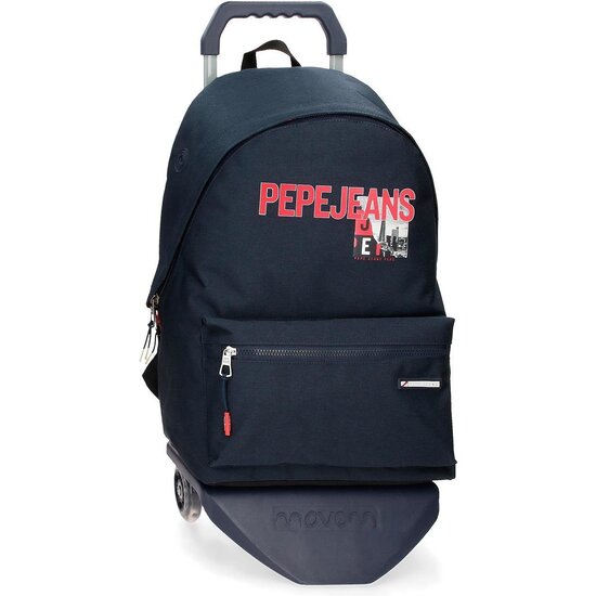 PEPE JEANS MOCHILA ESCOLAR CON CARRO POLIÉSTER AZUL image 0