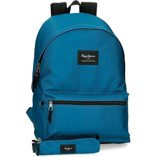 PEPE JEANS MOCHILA ESCOLAR POLIÉSTER AZUL image 0