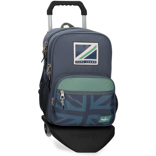PEPE JEANS MOCHILA ESCOLAR CON CARRO POLIÉSTER AZUL image 0