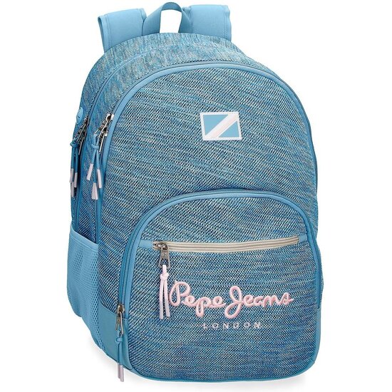 PEPE JEANS MOCHILA ESCOLAR POLIÉSTER AZUL image 0