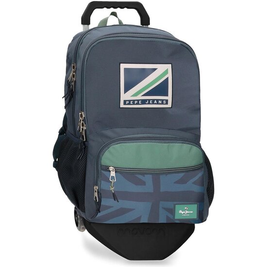 PEPE JEANS MOCHILA ESCOLAR CON CARRO POLIÉSTER AZUL image 0