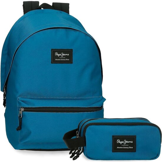 PEPE JEANS MOCHILA ESCOLAR POLIÉSTER AZUL image 0