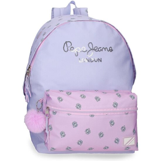 PEPE JEANS MOCHILA ESCOLAR POLIÉSTER MORADO image 0