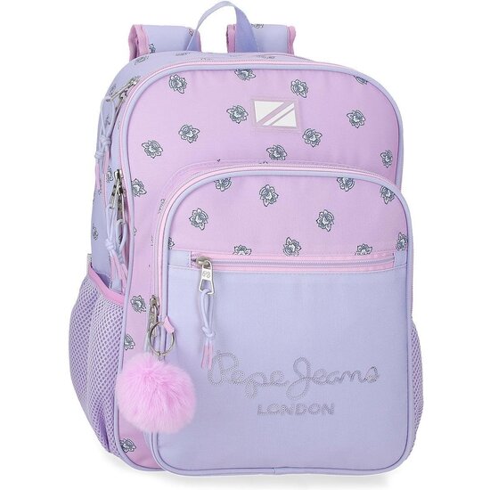 PEPE JEANS MOCHILA ESCOLAR POLIÉSTER MORADO image 0