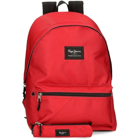 PEPE JEANS MOCHILA ESCOLAR POLIÉSTER ROJO image 0
