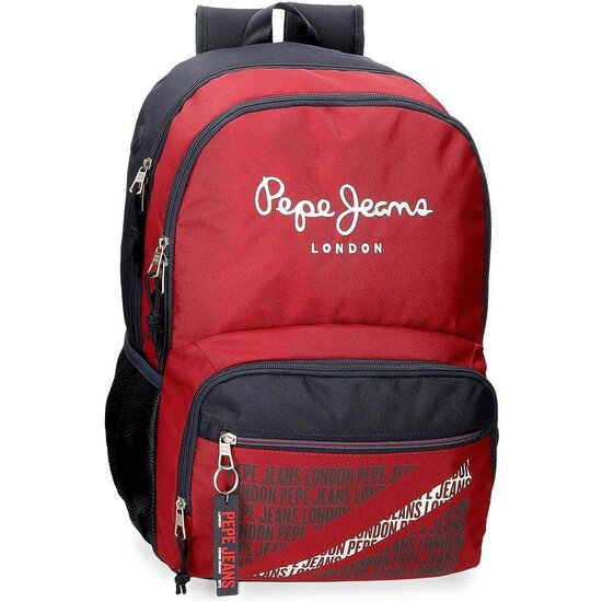 PEPE JEANS MOCHILA ESCOLAR POLIÉSTER ROJO image 0