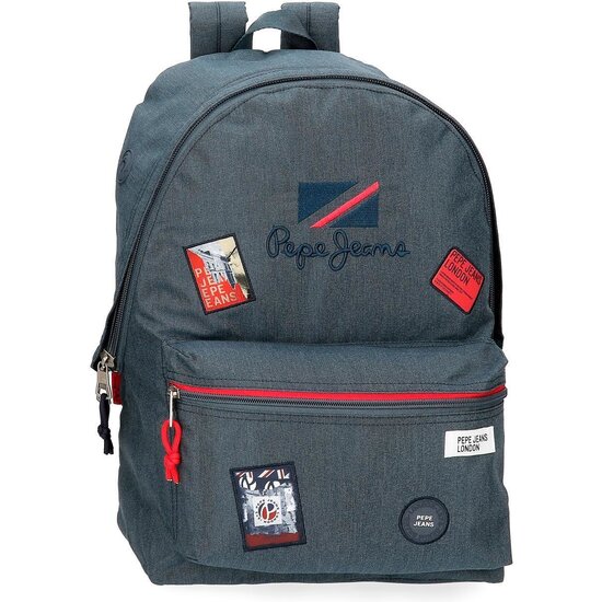 PEPE JEANS MOCHILA ESCOLAR POLIÉSTER AZUL image 0