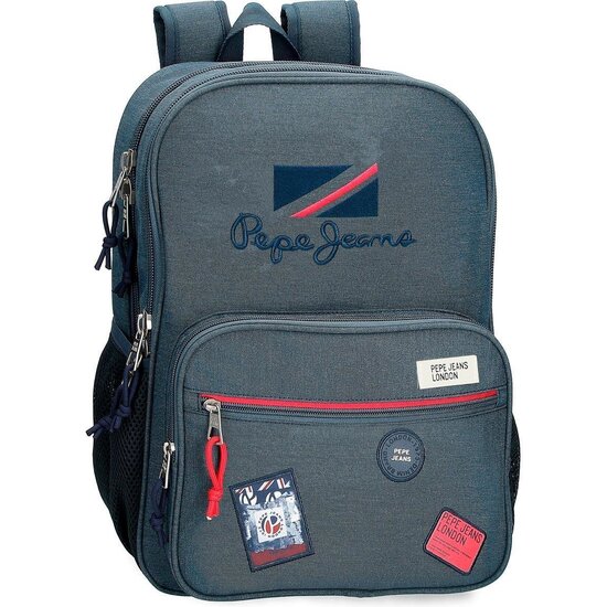 PEPE JEANS MOCHILA ESCOLAR POLIÉSTER AZUL image 0