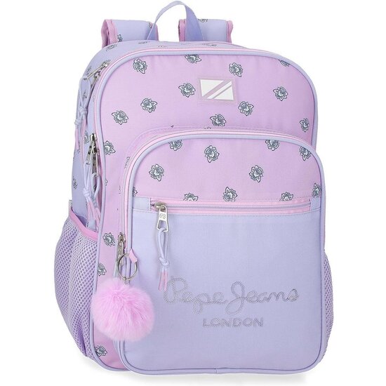 PEPE JEANS MOCHILA ESCOLAR POLIÉSTER MORADO image 0