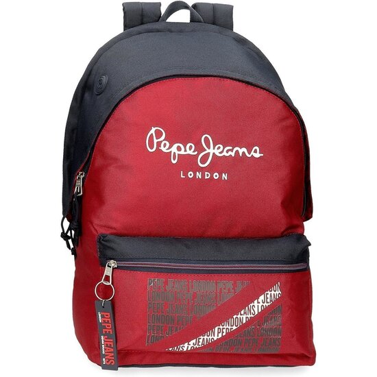 PEPE JEANS MOCHILA ESCOLAR POLIÉSTER ROJO image 0