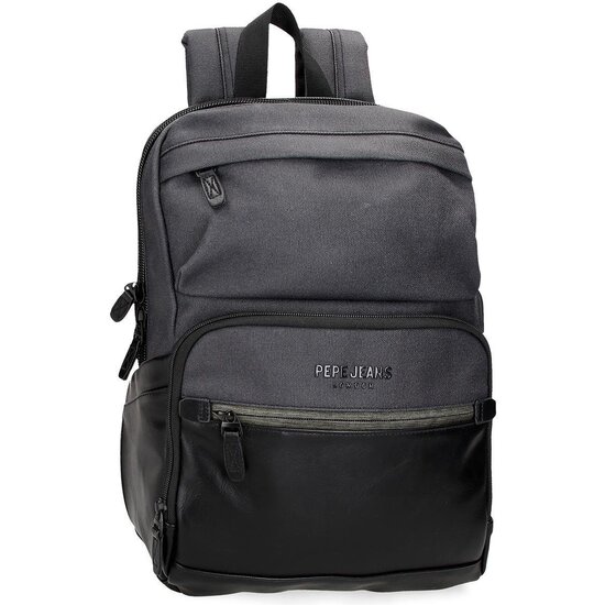 PEPE JEANS MOCHILA PARA PORTÁTIL POLIÉSTER GRAYS NEGRO image 0