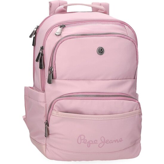 PEPE JEANS MOCHILA PARA PORTÁTIL POLIÉSTER Y PU CORIN ROSA image 0