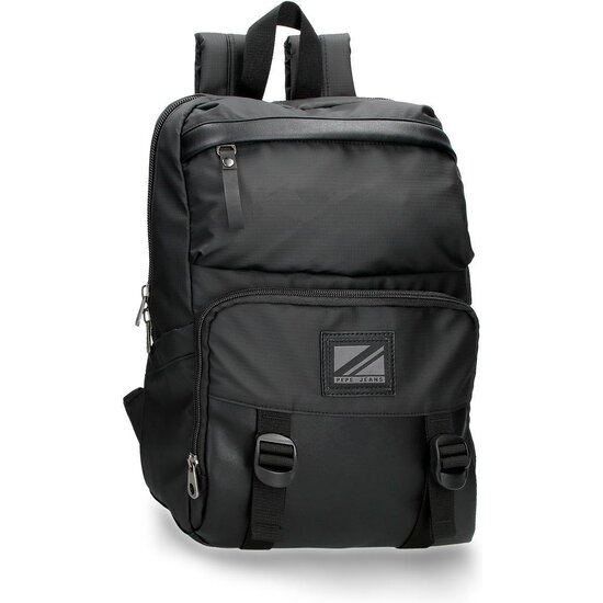 PEPE JEANS MOCHILA PARA PORTÁTIL POLIÉSTER CON DETALLES EN PIEL SINTÉTICA STRAPS image 0