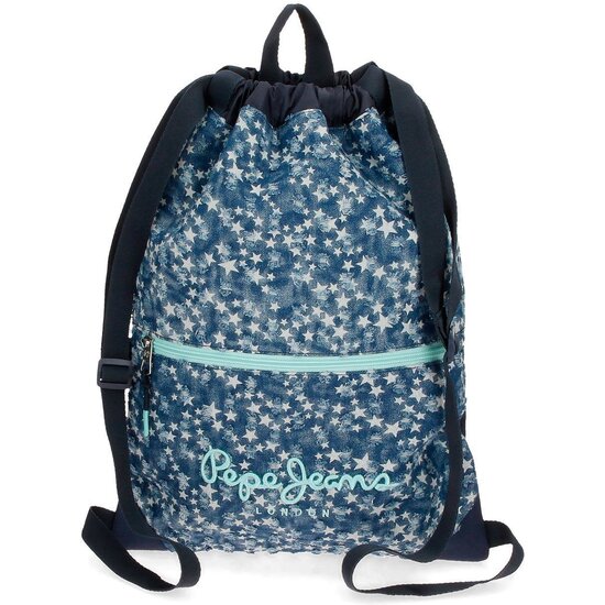 PEPE JEANS MOCHILA SACO Y PORTA ALIMENTOS POLIÉSTER AZUL image 0