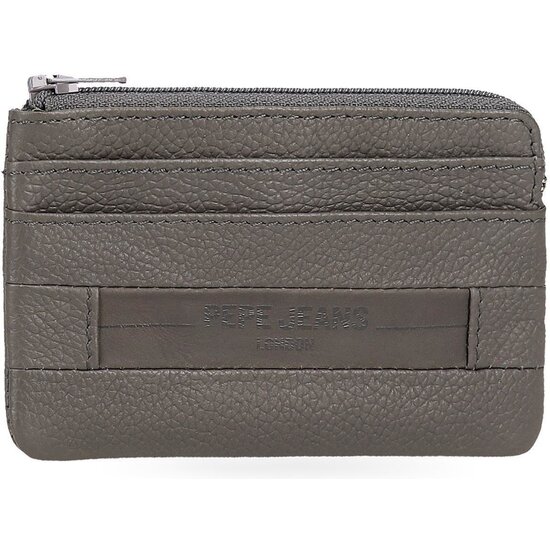 PEPE JEANS MONEDERO PIEL CHECKBOX GRIS image 0