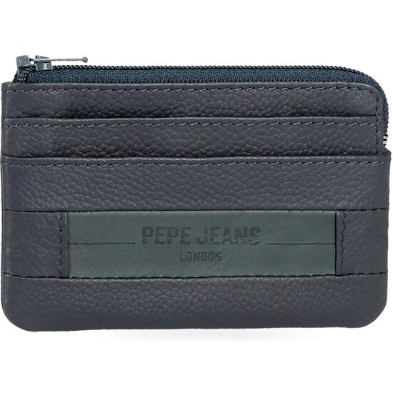 PEPE JEANS MONEDERO PIEL CHECKBOX AZUL image 0