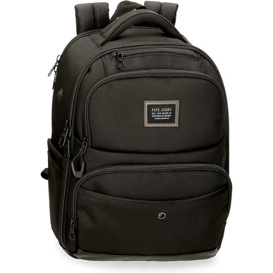 PEPE JEANS MOCHILAS PORTAORDENADOR POLIÉSTER LEIGHTON NEGRO image 0