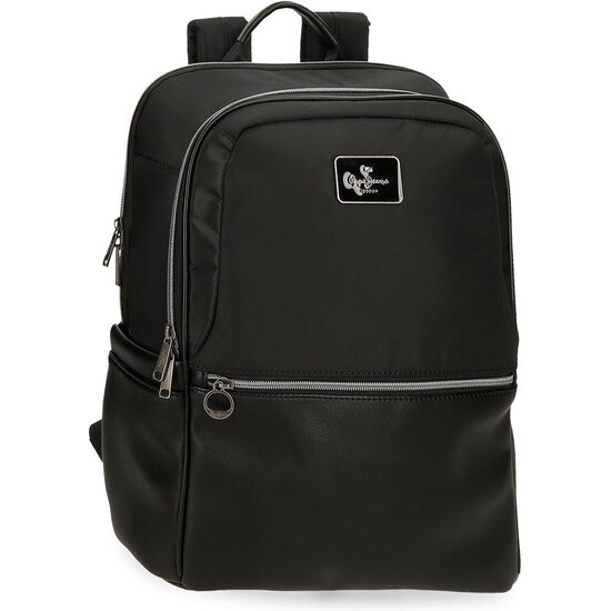 PEPE JEANS MOCHILAS PORTAORDENADOR POLIÉSTER CON DETALLES EN PIEL SINTÉTICA image 0
