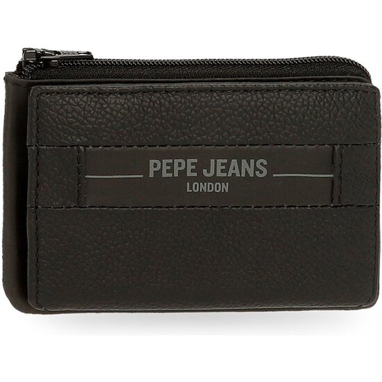 PEPE JEANS MONEDERO PIEL CHECKBOX NEGRO image 0