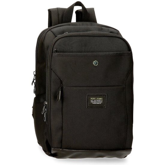 PEPE JEANS MOCHILAS PORTAORDENADOR POLIÉSTER LEIGHTON NEGRO image 0