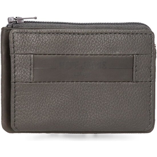 PEPE JEANS MONEDERO PIEL CHECKBOX GRIS image 0