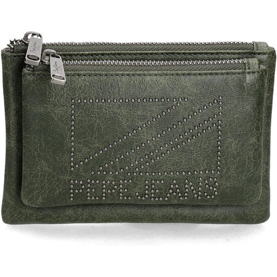 PEPE JEANS MONEDERO PIEL SINTÉTICA DONNA VERDE image 0