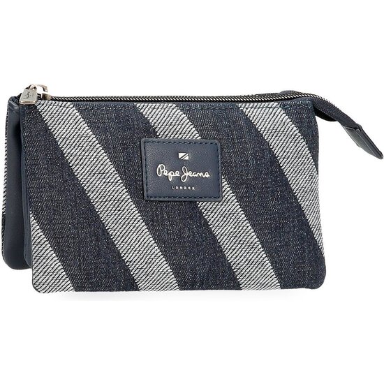 PEPE JEANS MONEDERO POLIÉSTER CON DETALLES EN PIEL SINTÉTICA CELINE AZUL image 0