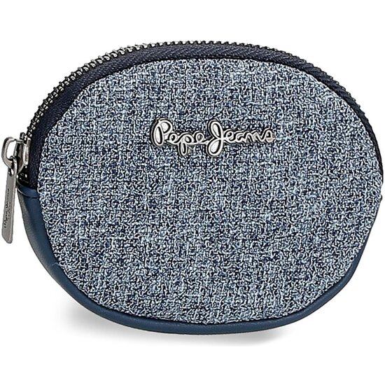 PEPE JEANS MONEDERO POLIÉSTER CON DETALLES EN PIEL SINTÉTICA MADDIE AZUL image 0