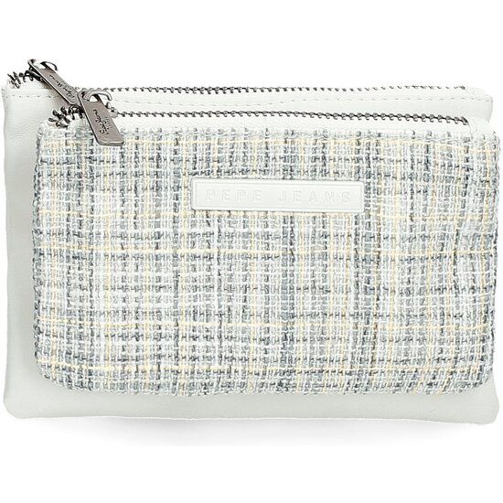 PEPE JEANS MONEDERO POLIÉSTER CON DETALLES EN PIEL SINTÉTICA OANA BLANCO image 0