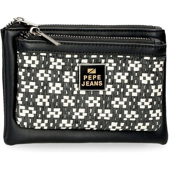 PEPE JEANS MONEDERO PIEL SINTÉTICA LANA NEGRO image 0