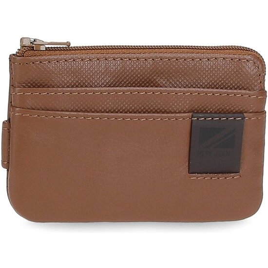 PEPE JEANS MONEDERO PIEL TOPPER MARRÓN image 0