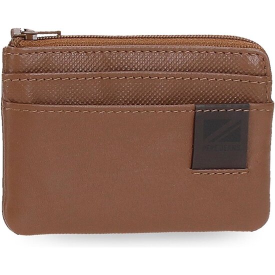 PEPE JEANS MONEDERO PIEL TOPPER MARRÓN image 0