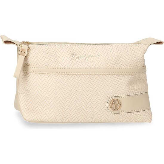 PEPE JEANS NECESER DE VIAJE PIEL SINTÉTICA SPRIG BEIGE image 0