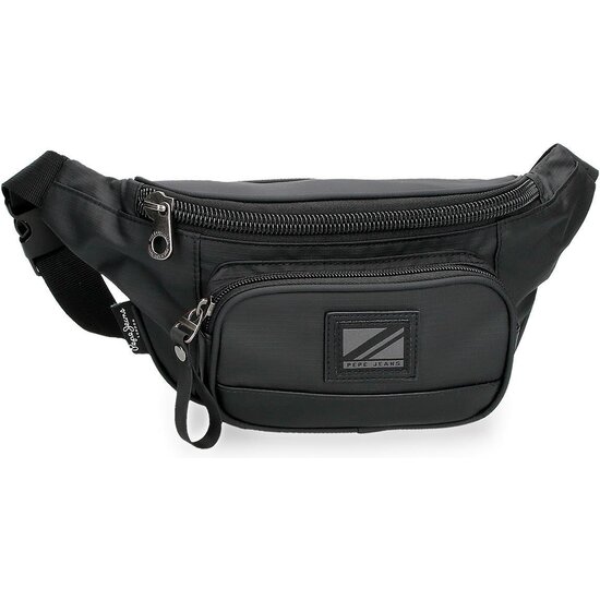 PEPE JEANS RIÑONERA CASUAL POLIÉSTER CON DETALLES EN PIEL SINTÉTICA STRAPS NEGRO image 0